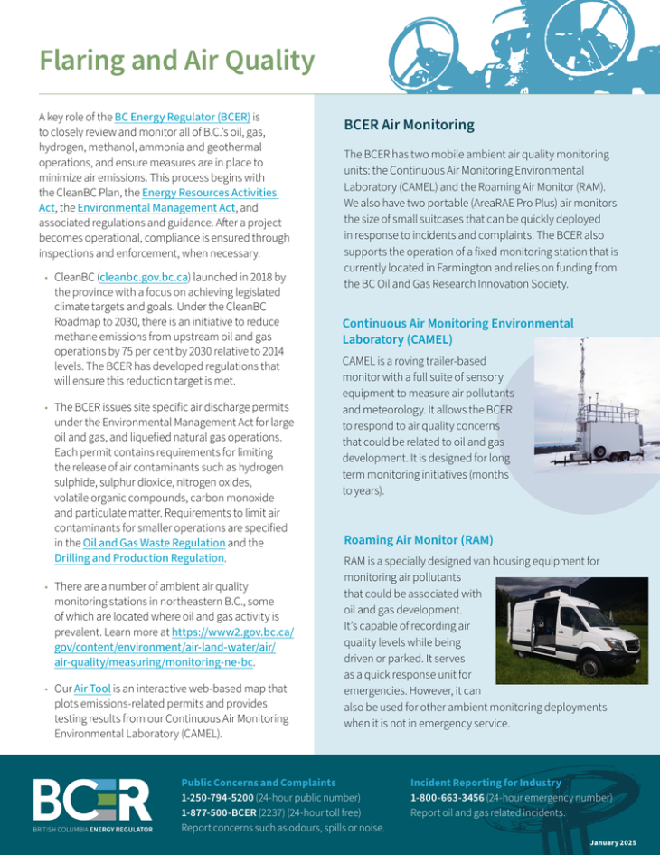 Factsheet thumbnail Flaring and Air Quality