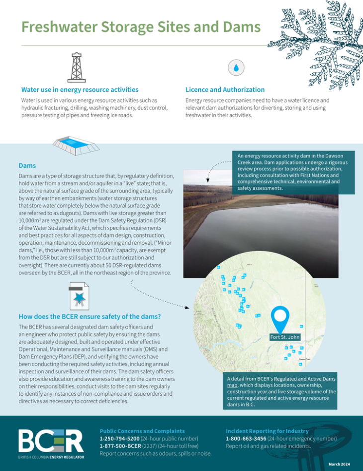 Factsheet thumbnail freshwater storage sites and dams