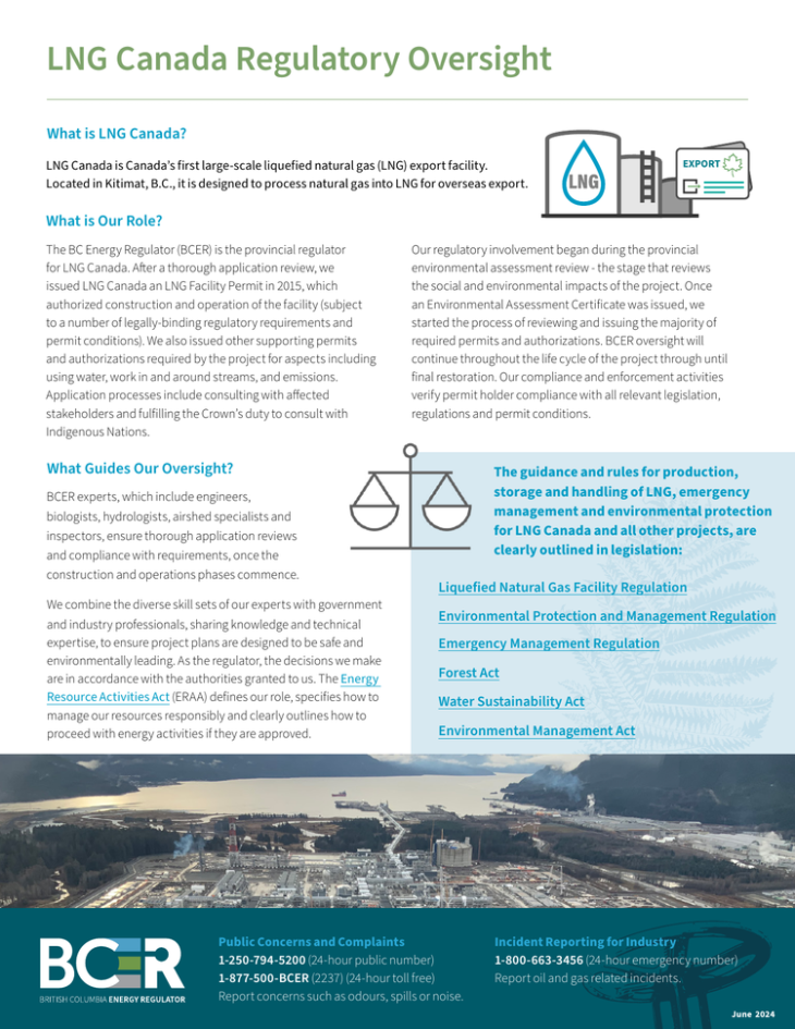 Factsheet thumbnail LNG Canada Regulatory Oversight