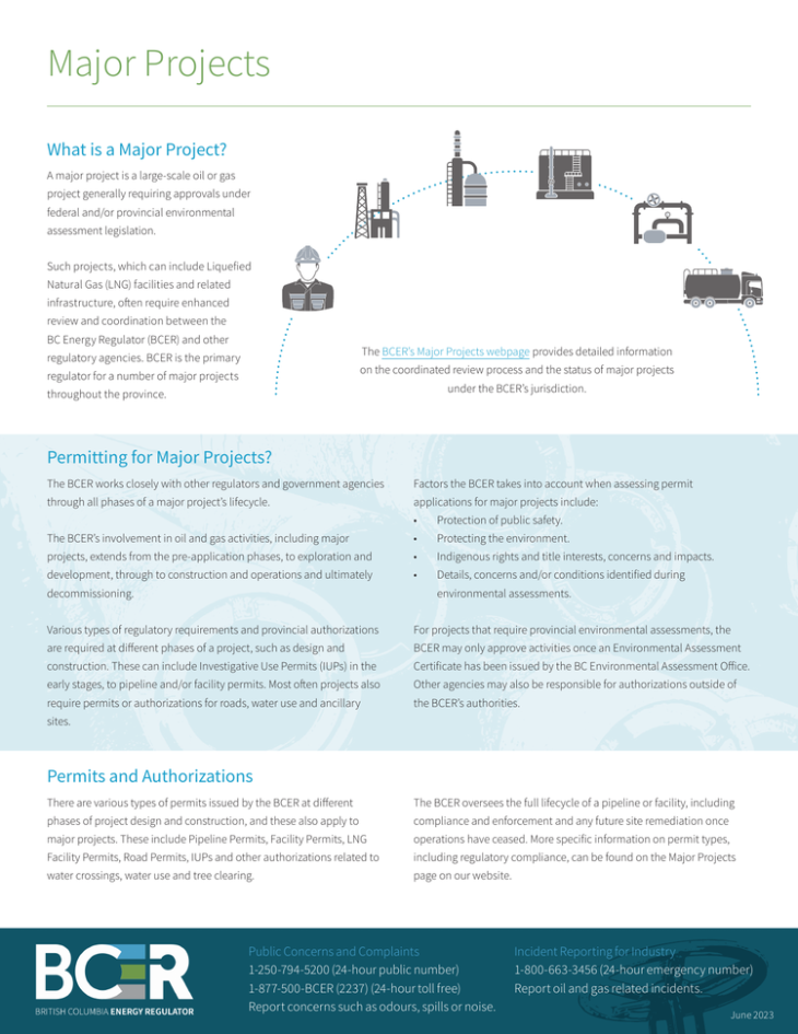 Factsheet thumbnail Major Projects