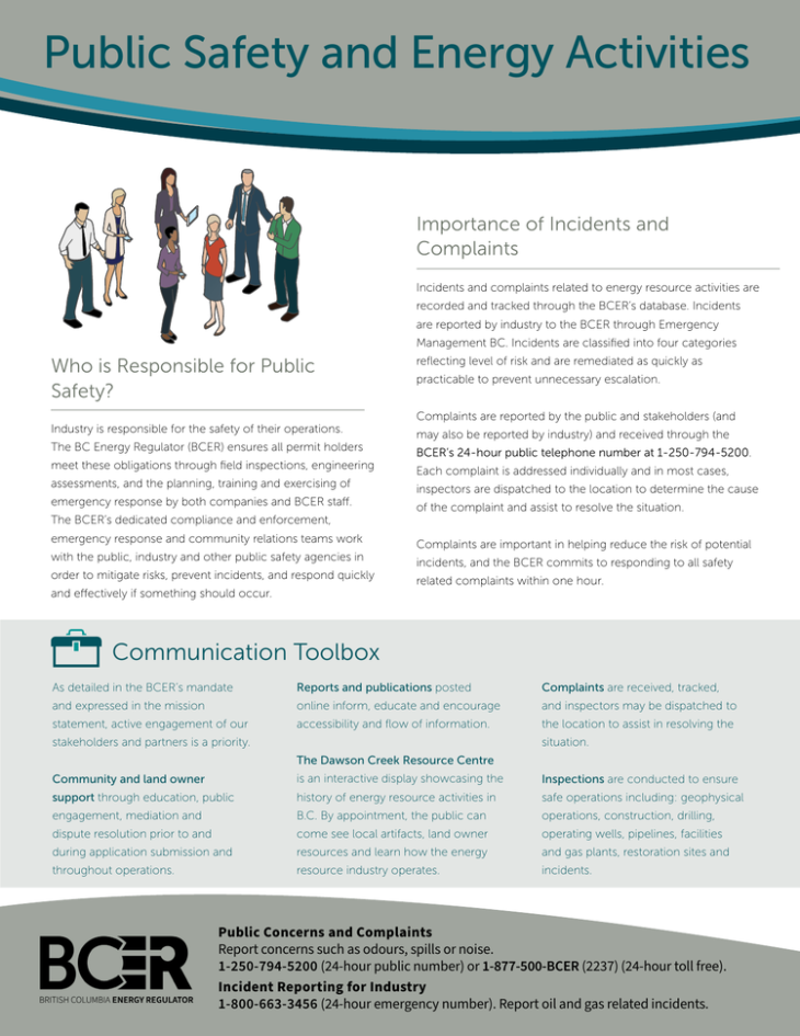Factsheet thumbnail Public Safety and Energy Activities
